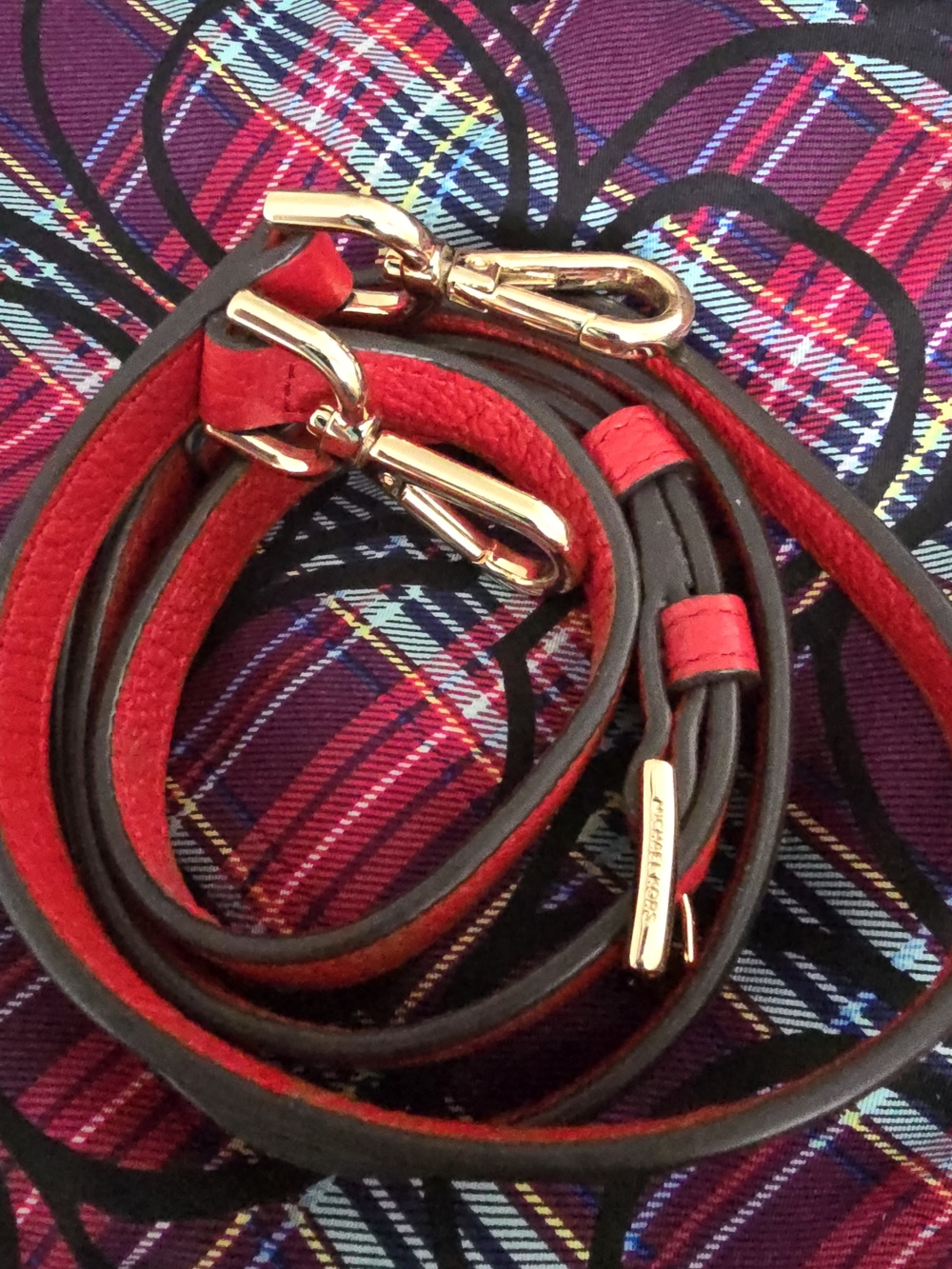 Michael Kors Replacement Red Leather Shoulder Strap